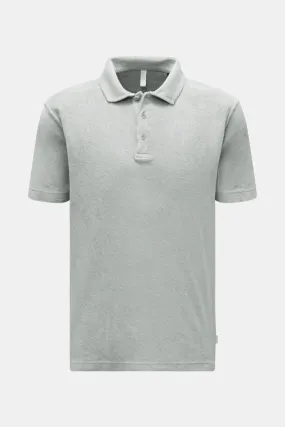 04651/ A TRIP IN A BAG terry polo shirt 'Terry Polo' grey