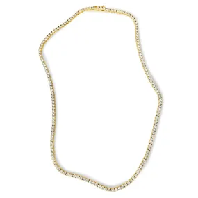 14KT Gold Diamond Stellar Tennis Necklace