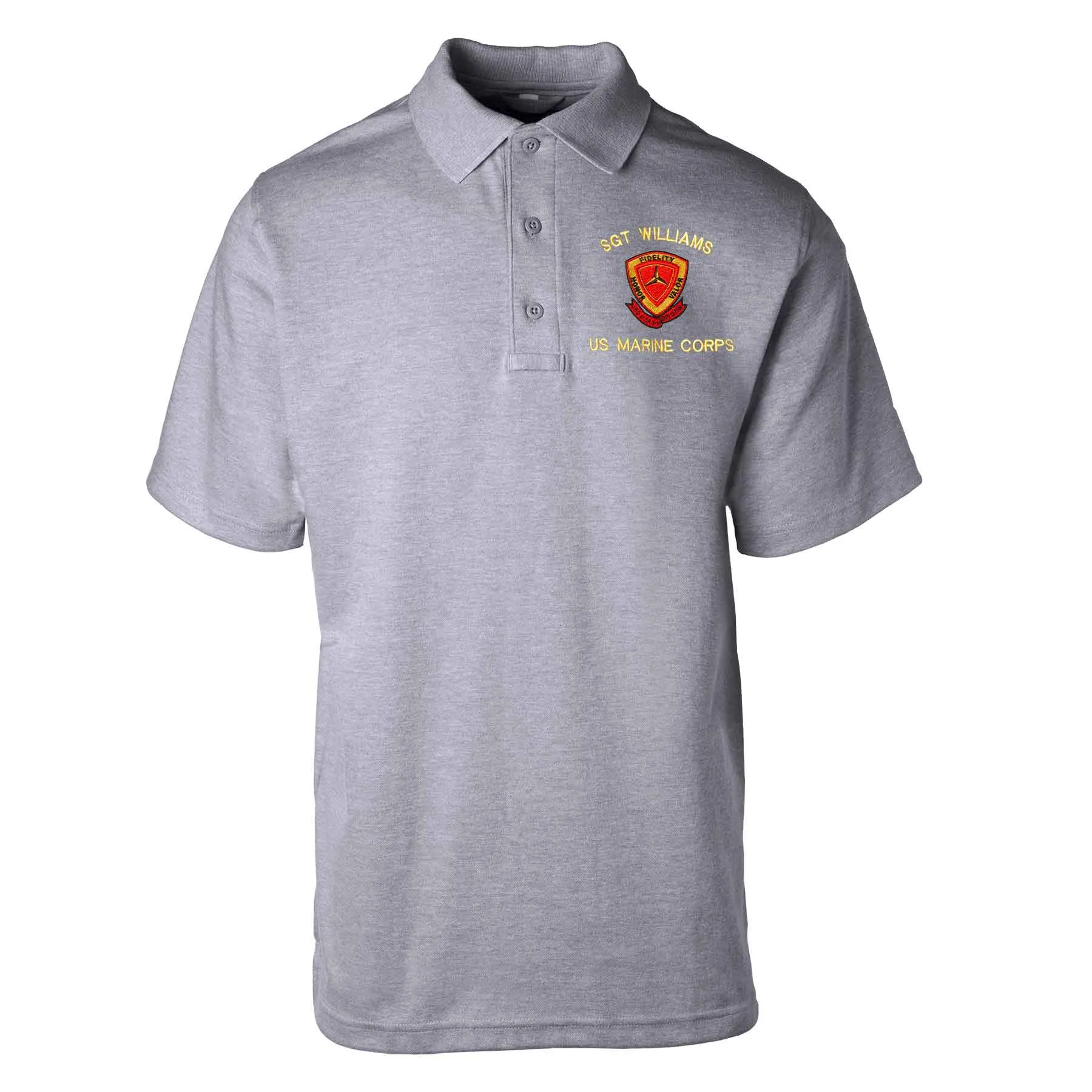 3rd Marine Division Embroidered Tru-Spec Golf Shirt