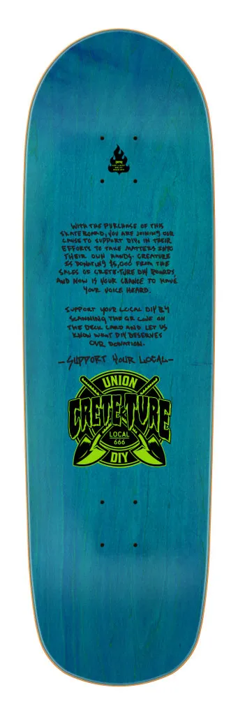 8.92in Crete-Ture DIY Large Creature Skateboard Deck