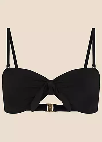 Accessorize Bunny Tie Bandeau Bikini Top | Kaleidoscope