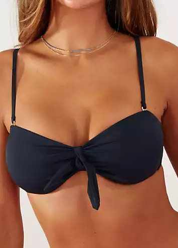 Accessorize Bunny Tie Bandeau Bikini Top | Kaleidoscope