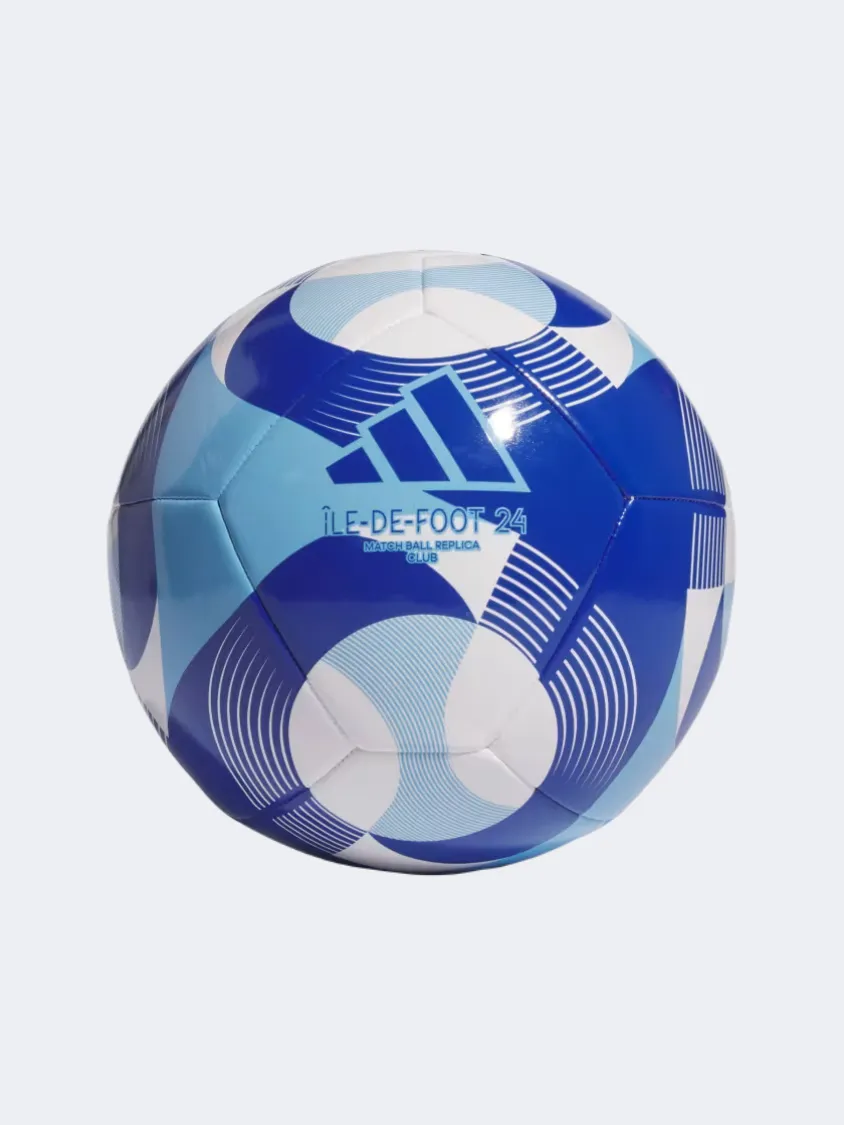 Adidas Olympics 24 Club Unisex Football Ball White/Sky/Royal Blue