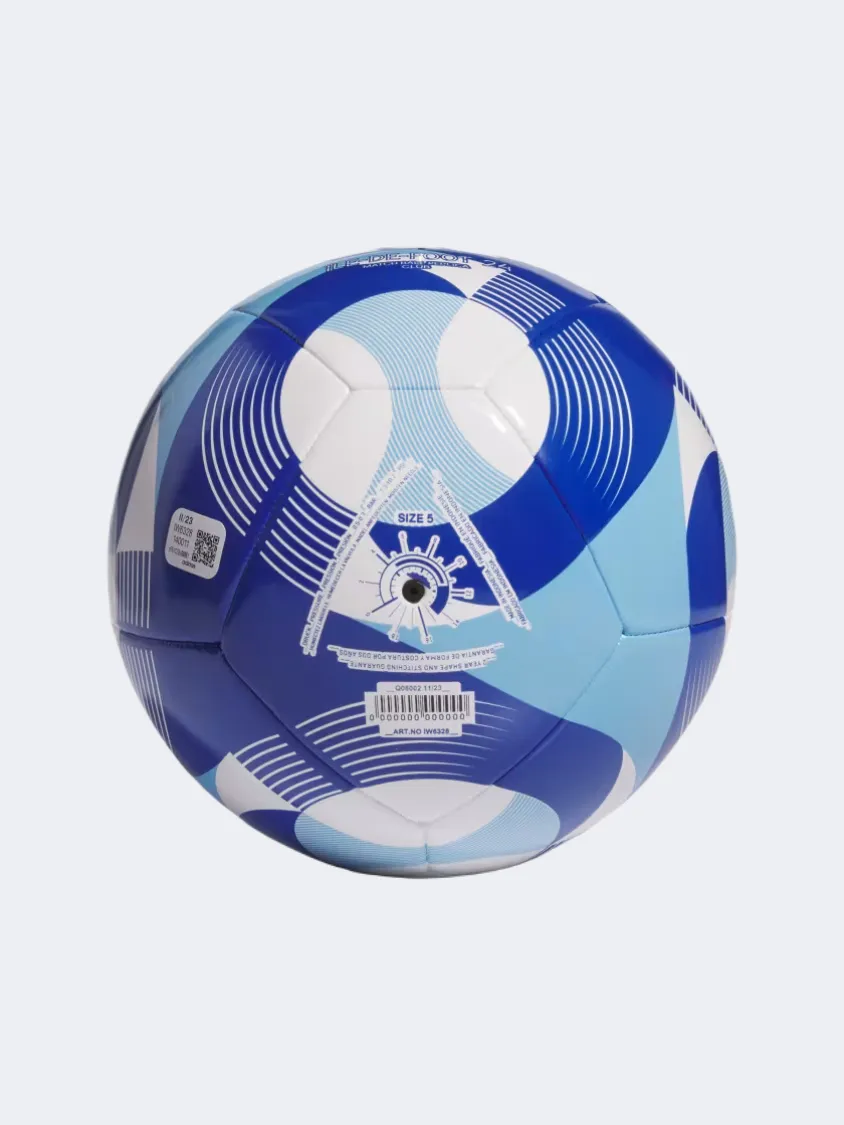 Adidas Olympics 24 Club Unisex Football Ball White/Sky/Royal Blue