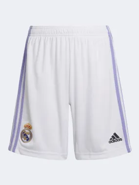 Adidas Real Madrid Home Boys Football Short White