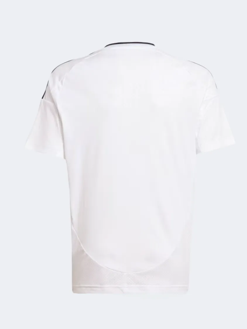 Adidas Real Madrid Home Boys Football T-Shirt White/Black