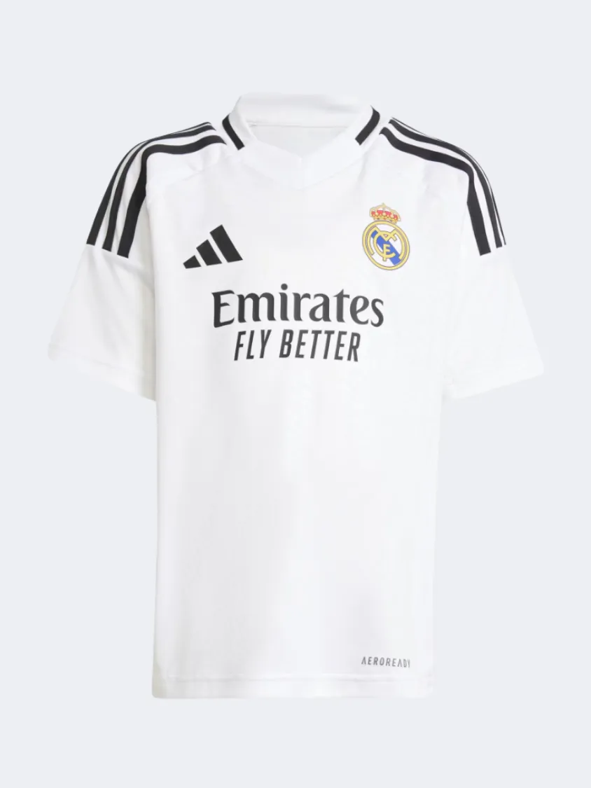 Adidas Real Madrid Home Little Football Set White/Black