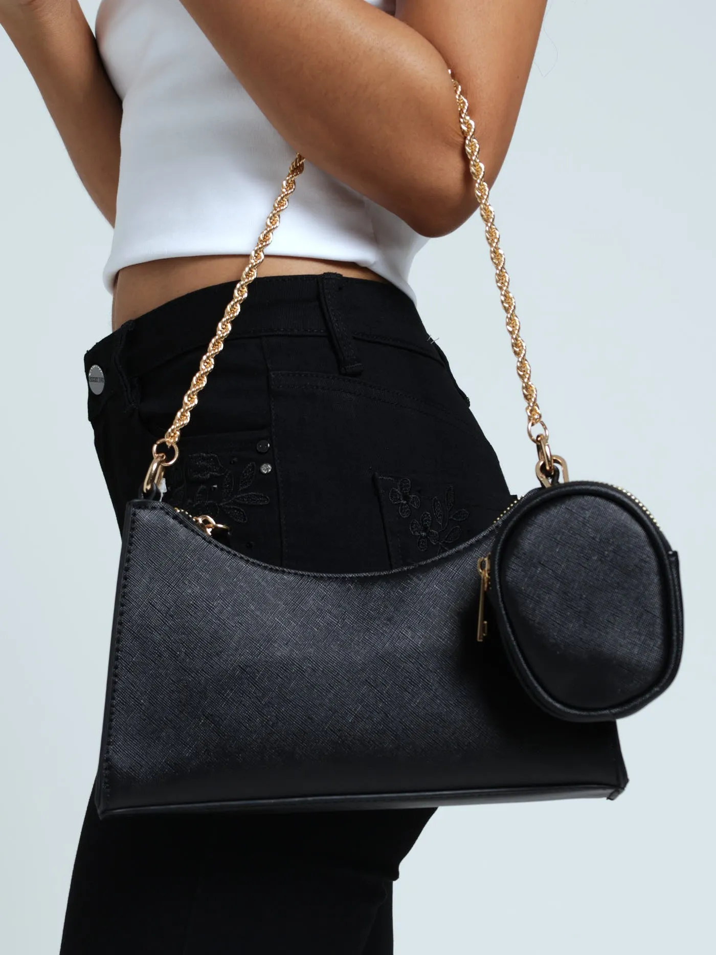 Adreddia Crossbody Bag - Black