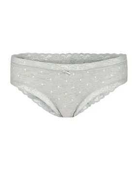 Aeropostale Lace Trim Polka Dot Bikini Briefs