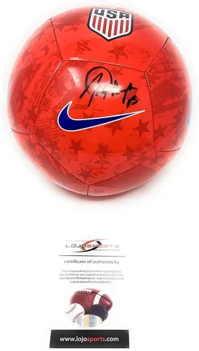 Alex Morgan TEAM USA Signed Autograph Nike Soccer Ball LOJO Sports Certified