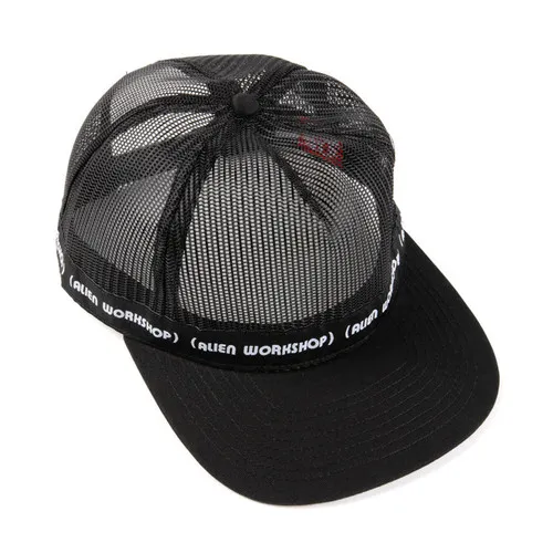 Alien Workshop Skateboard Snapback hat Parentheses Mesh Black