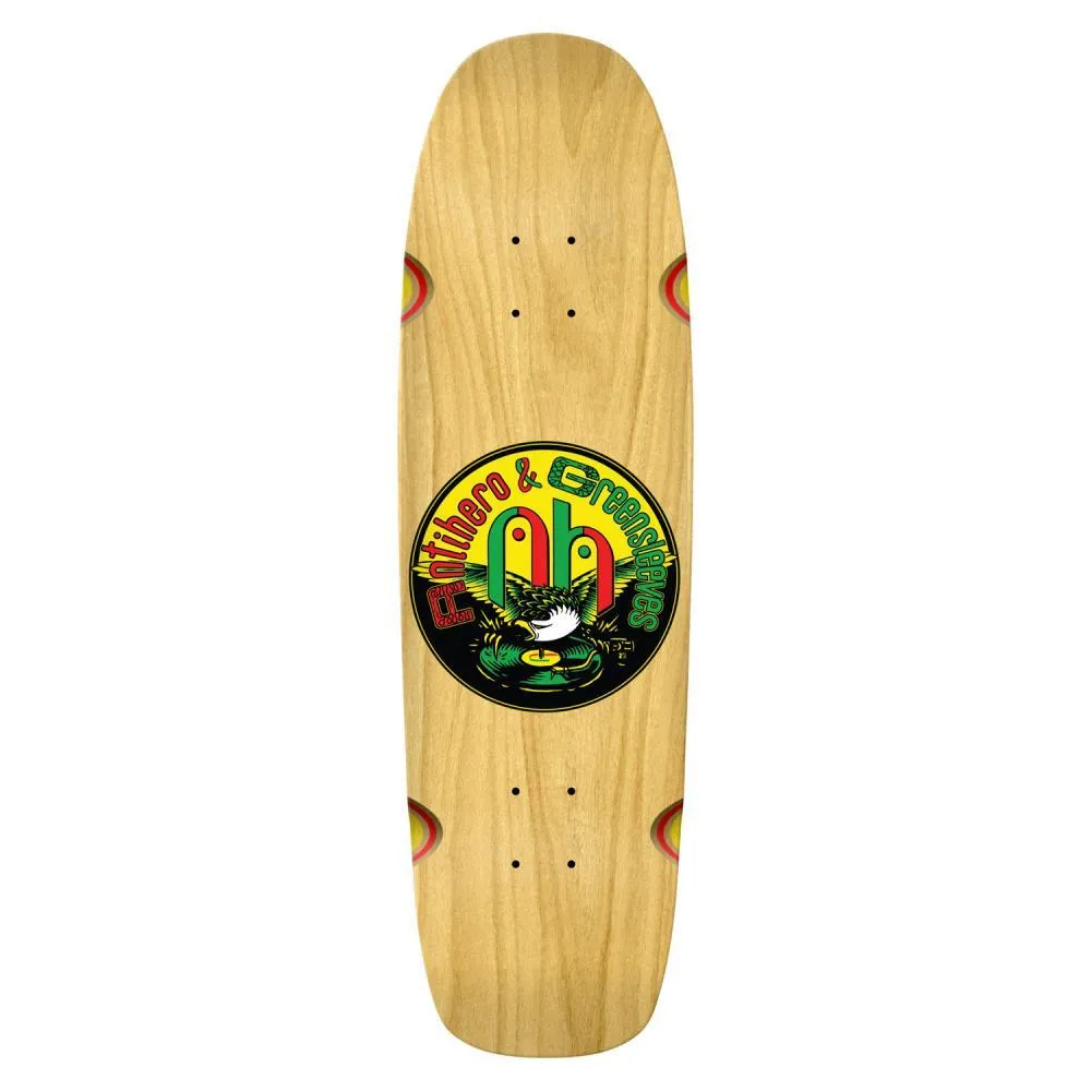 Anti Hero Skateboard Deck Greensleeves Team Wheel Wells Yellow/Green/Red 9