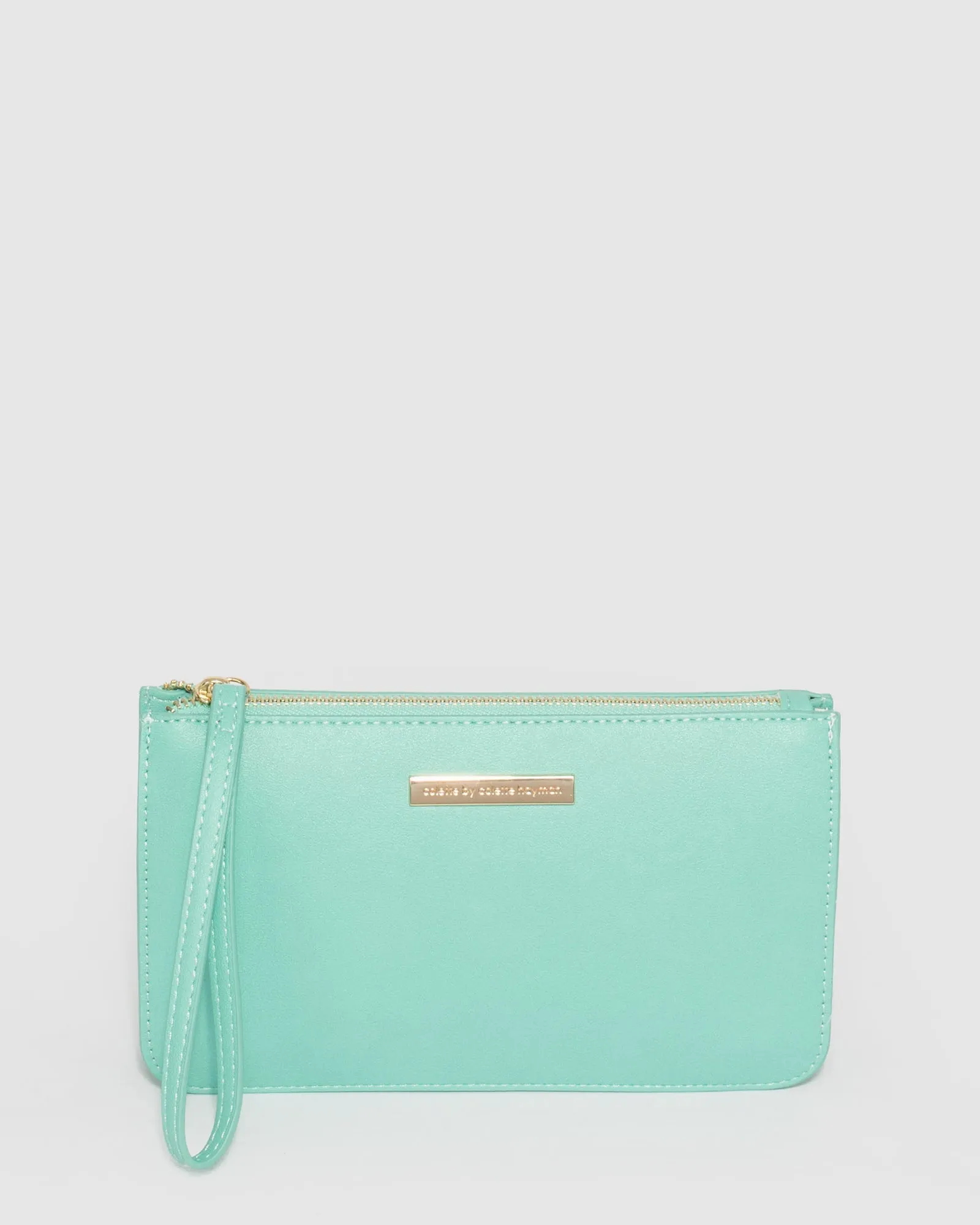 Aqua Willow Wristlet Clutch Bag