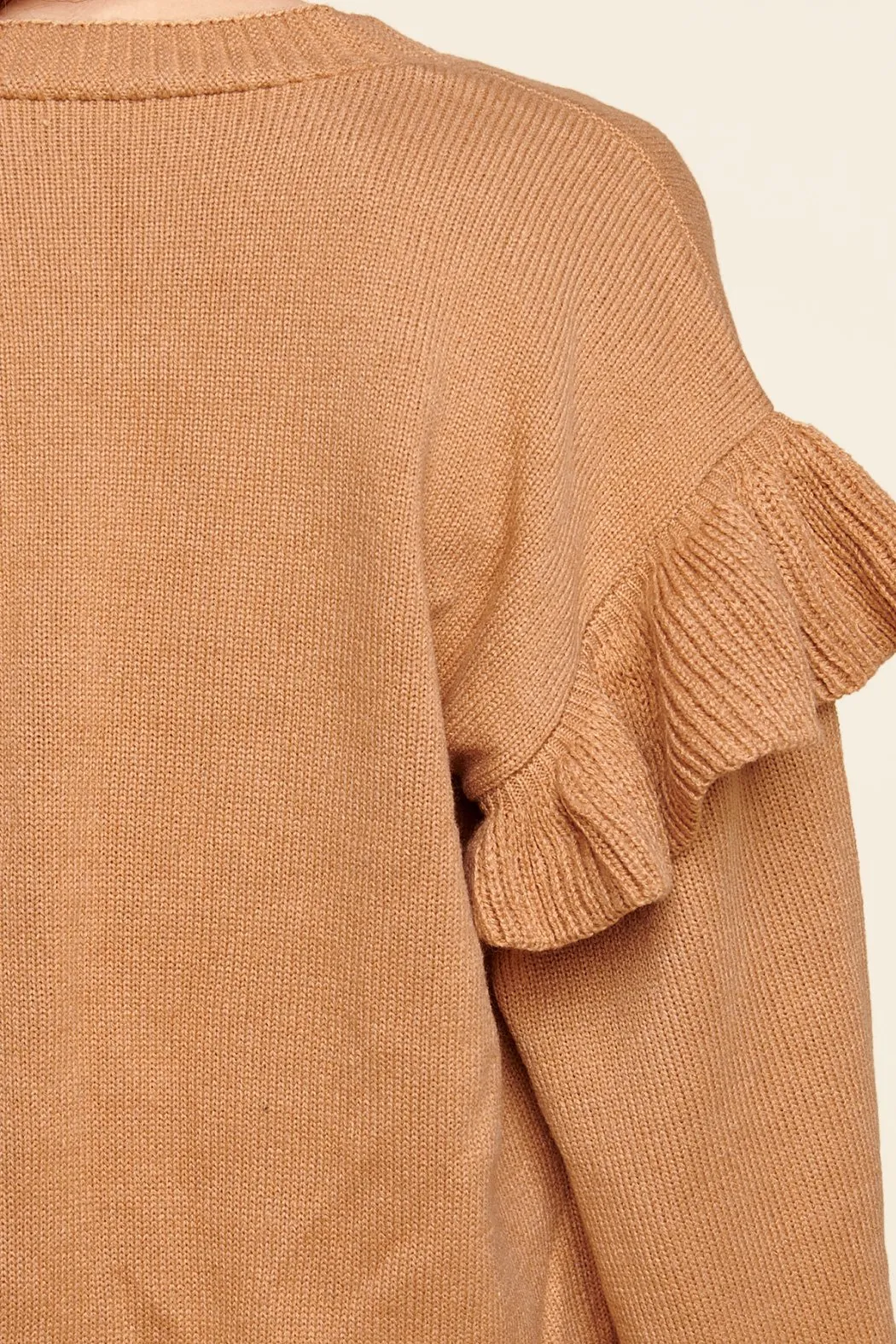 Araceli Ruffle Sleeve Cardigan