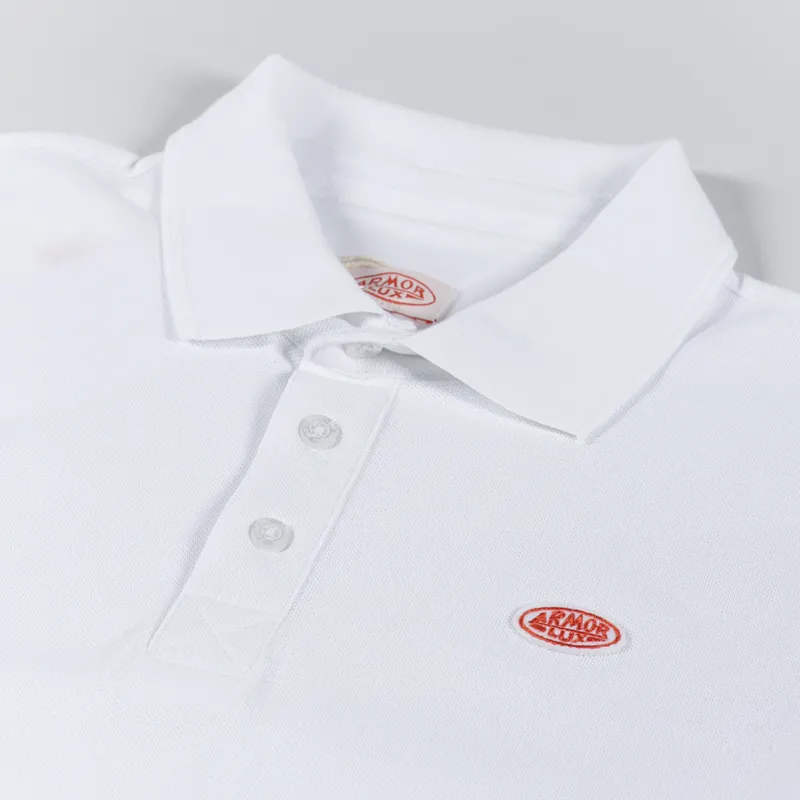 Armor Lux Logo Polo Shirt White