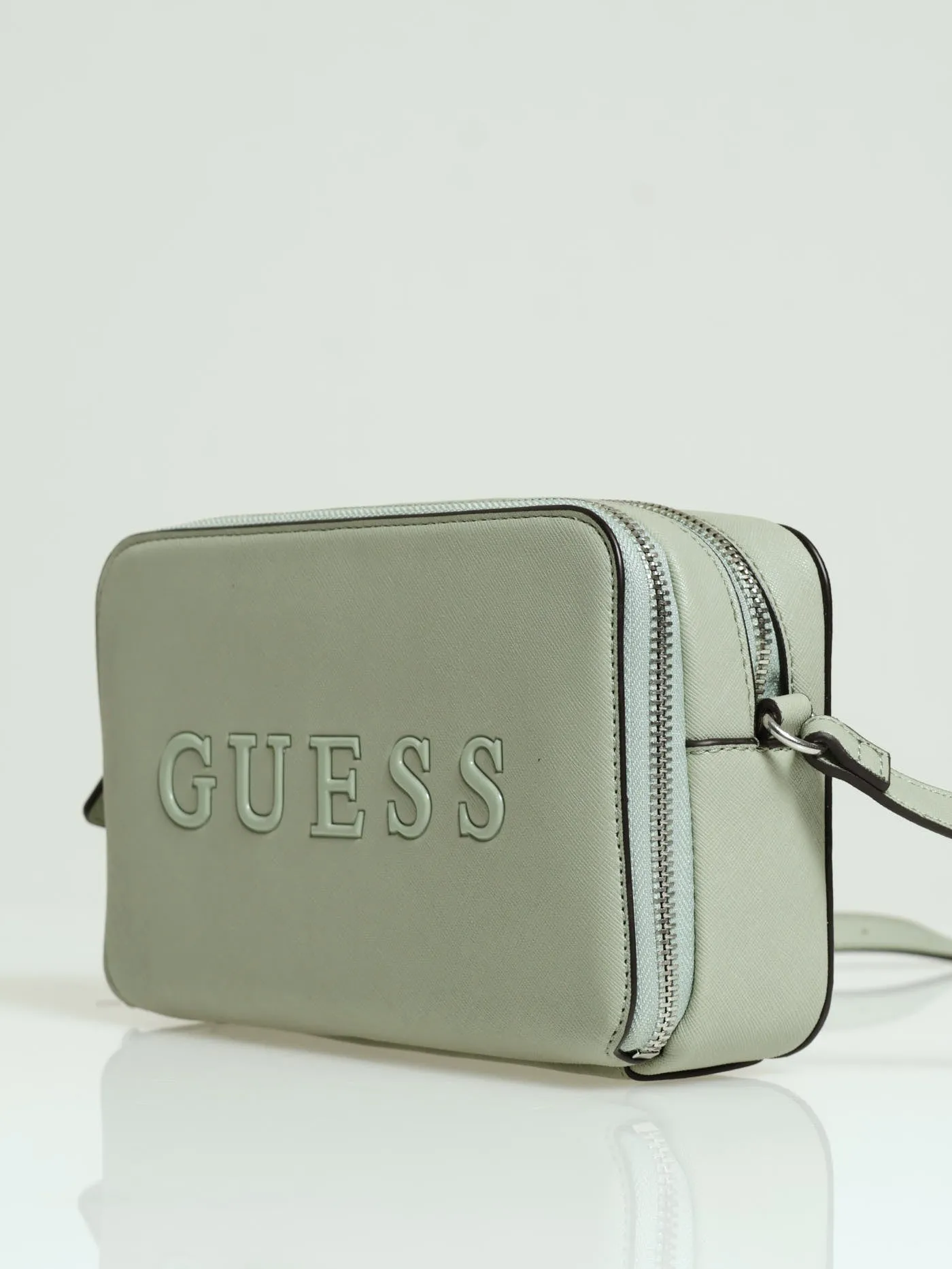 Artemis Mini Double Zip Crossbody Bag - Sage