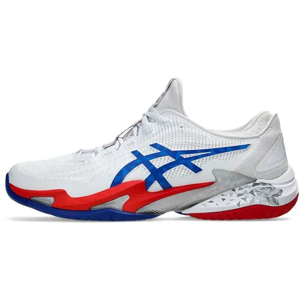 Asics Court FF3 Novak Tennis Shoes (White/ Asics Blue)