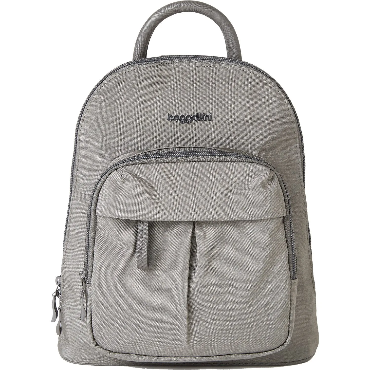 Baggallini Convertible Backpack 2.0 With RFID Sterling Shimmer Nylon