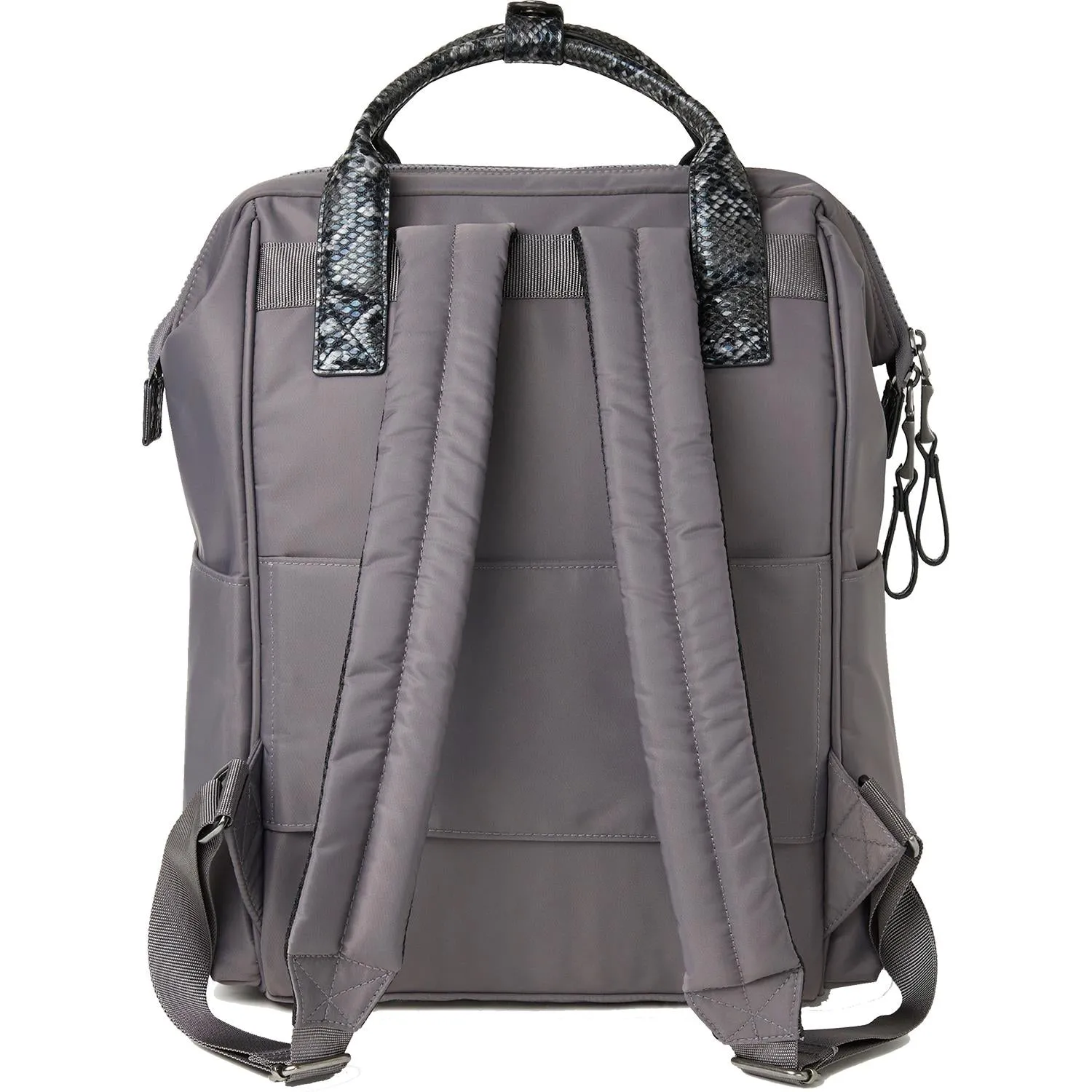 Baggallini Soho Backpack Smoke Python Nylon