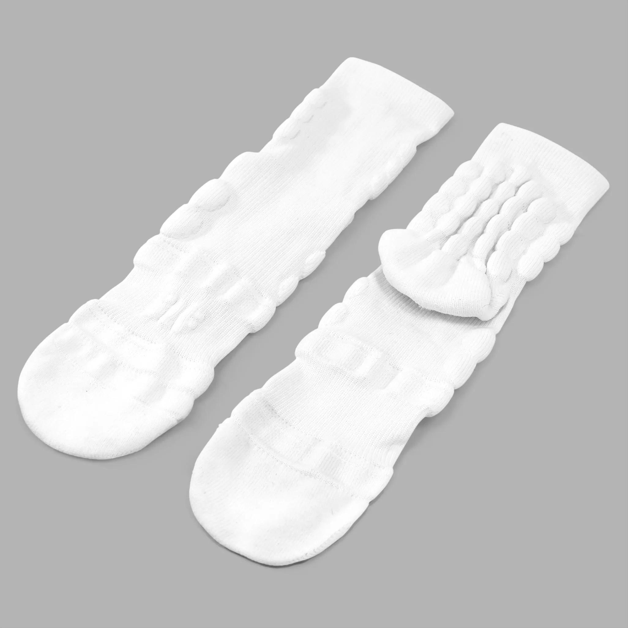 Basic White Football Padded Short Kids Socks