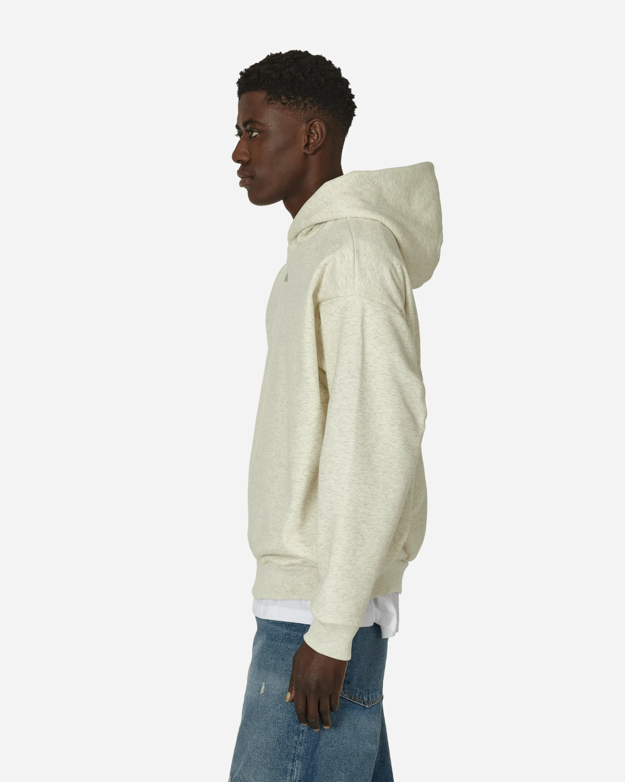 Basketball Hooded Sweatshirt Cream White