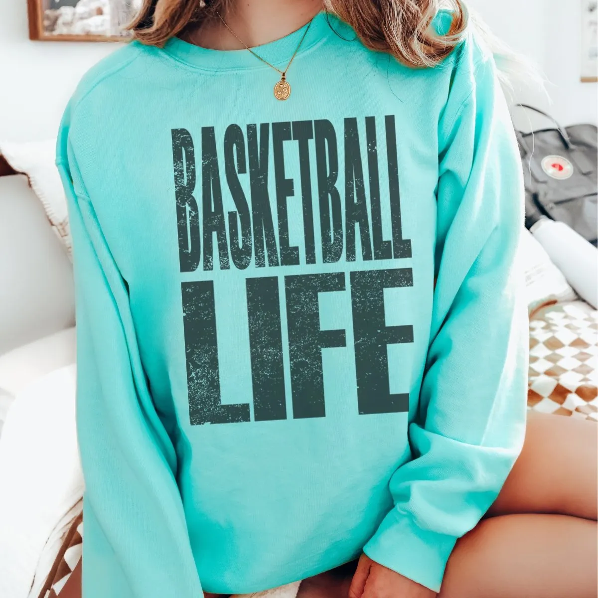 Basketball Life Comfort Colors Crew