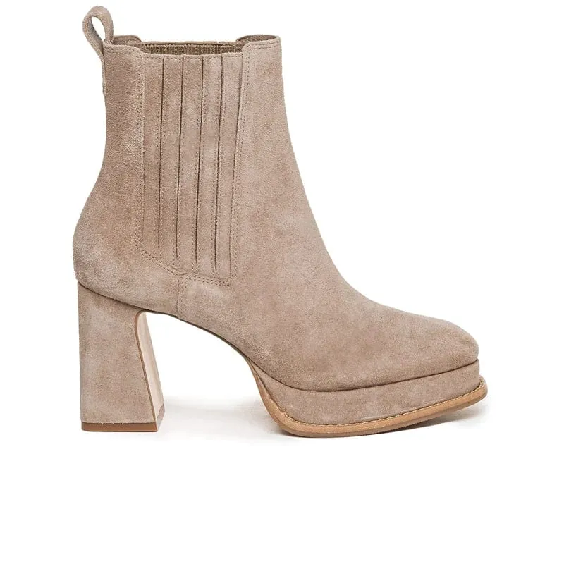 Bernardo Nicola Platform Boot Beige