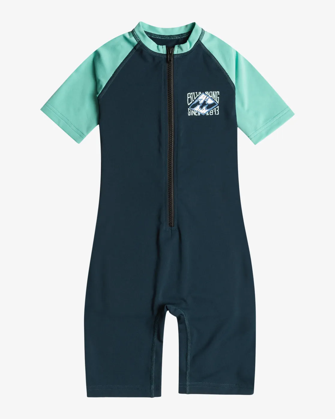 Billabong Kids Boxed In Short Sleeve One-Piece UPF 50 Rash Vest