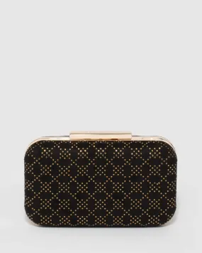 Black Becca Box Clutch Bag