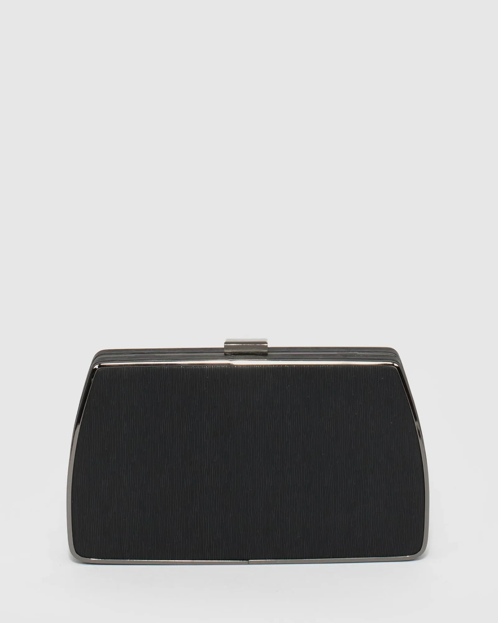 Black Claudette Hardcase Clutch Bag