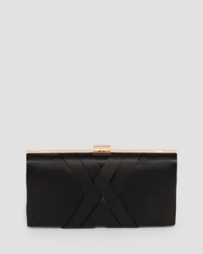 Black Melanie Clutch Bag