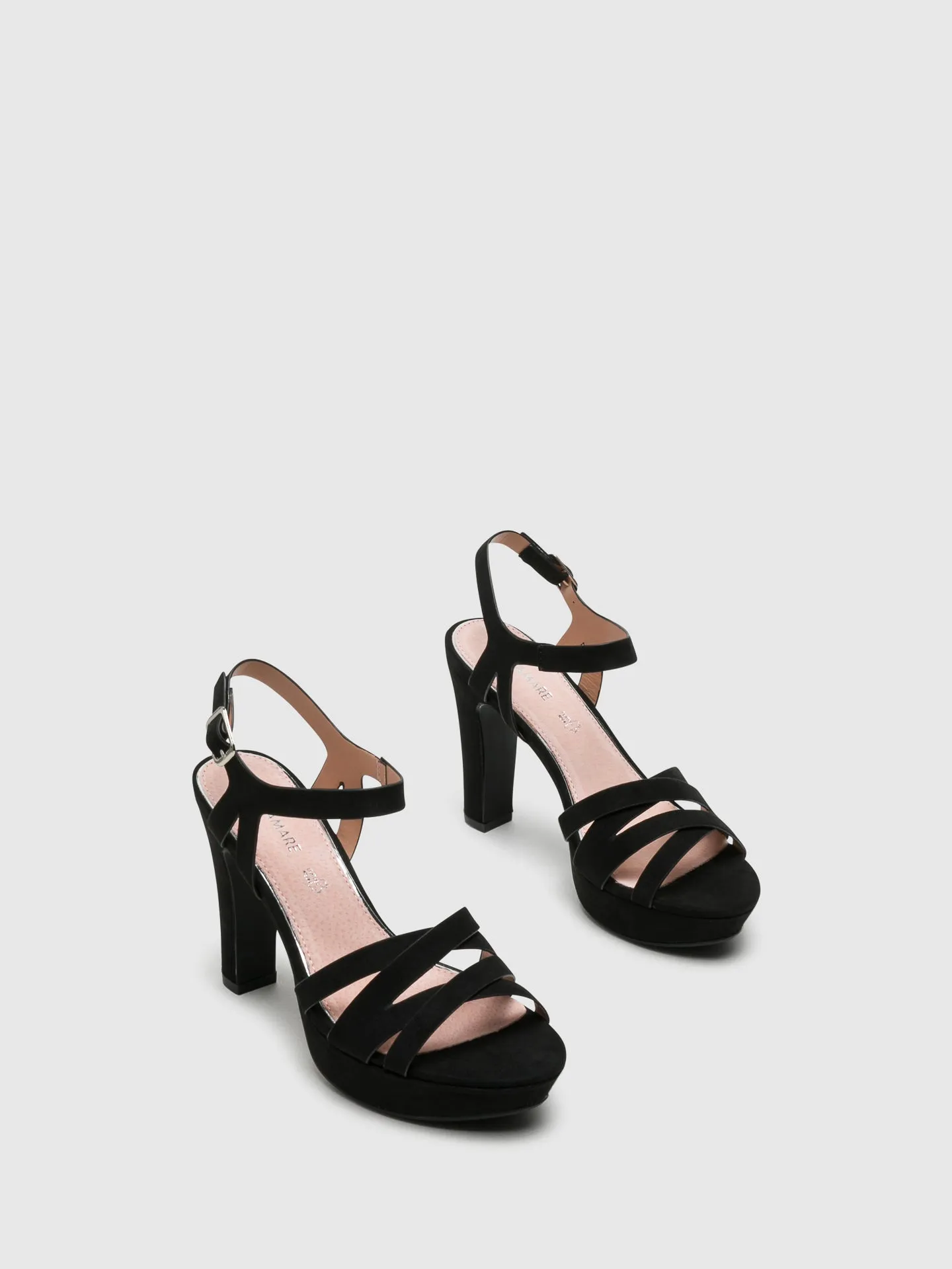 Black Sling-Back Pumps Sandals