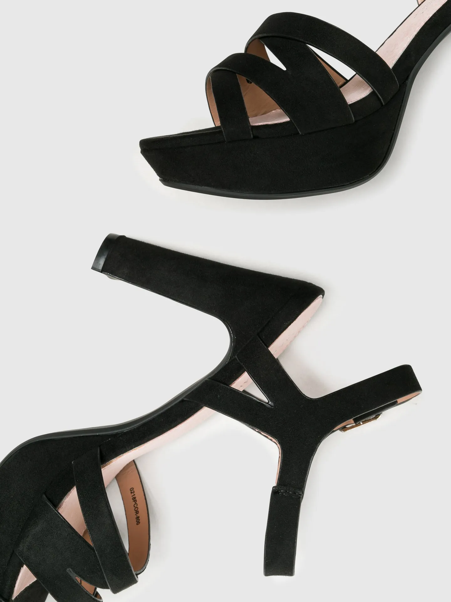 Black Sling-Back Pumps Sandals