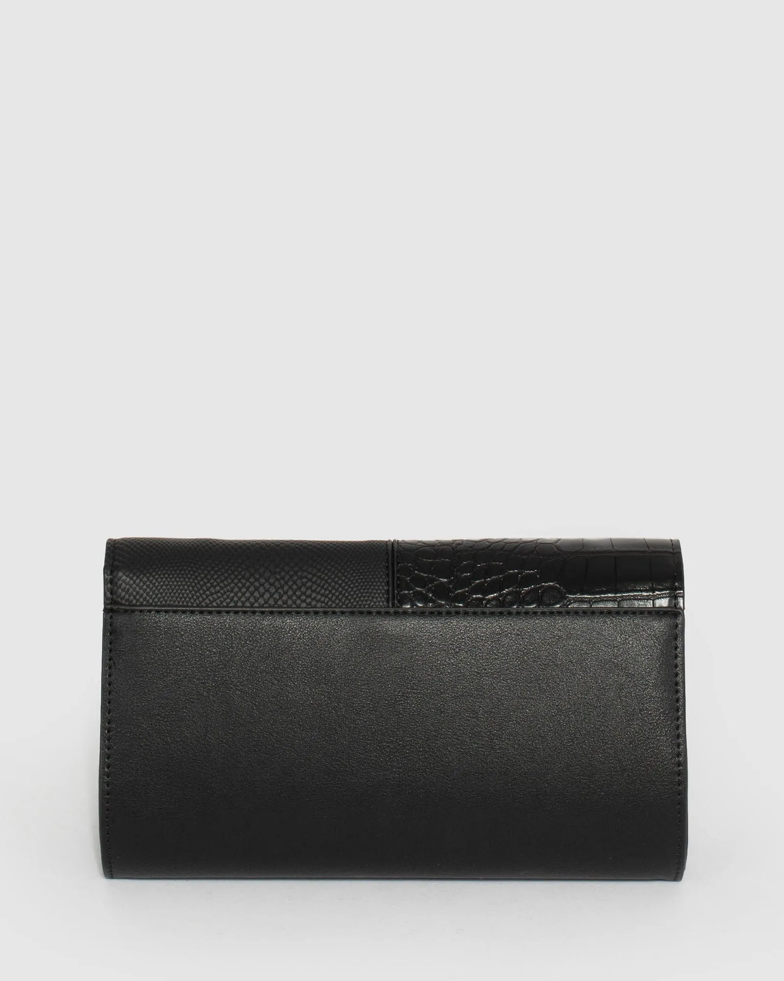 Black Vevay Panel Clutch Bag