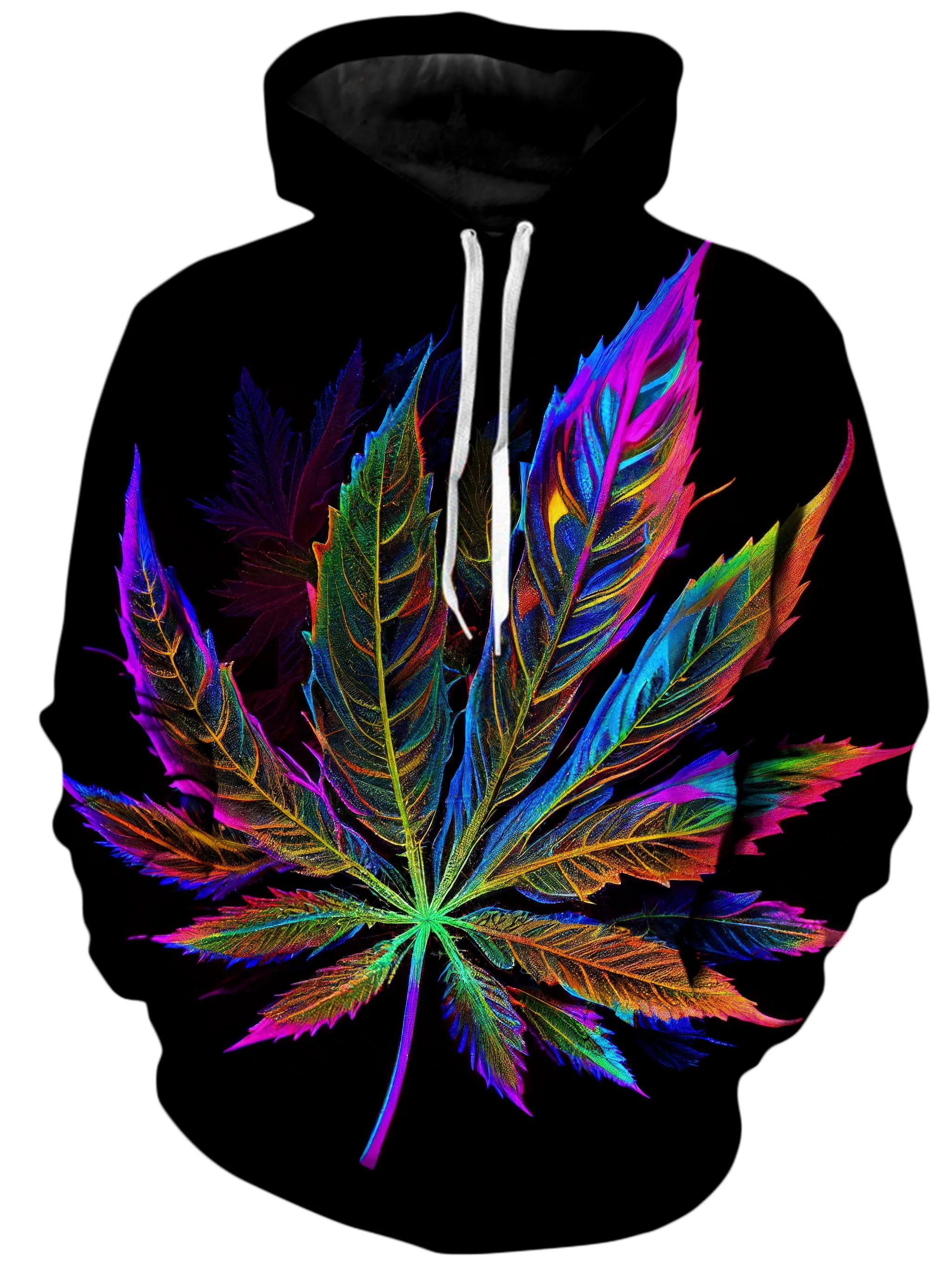 Blacklight Weed Hoodie and Leggings Combo