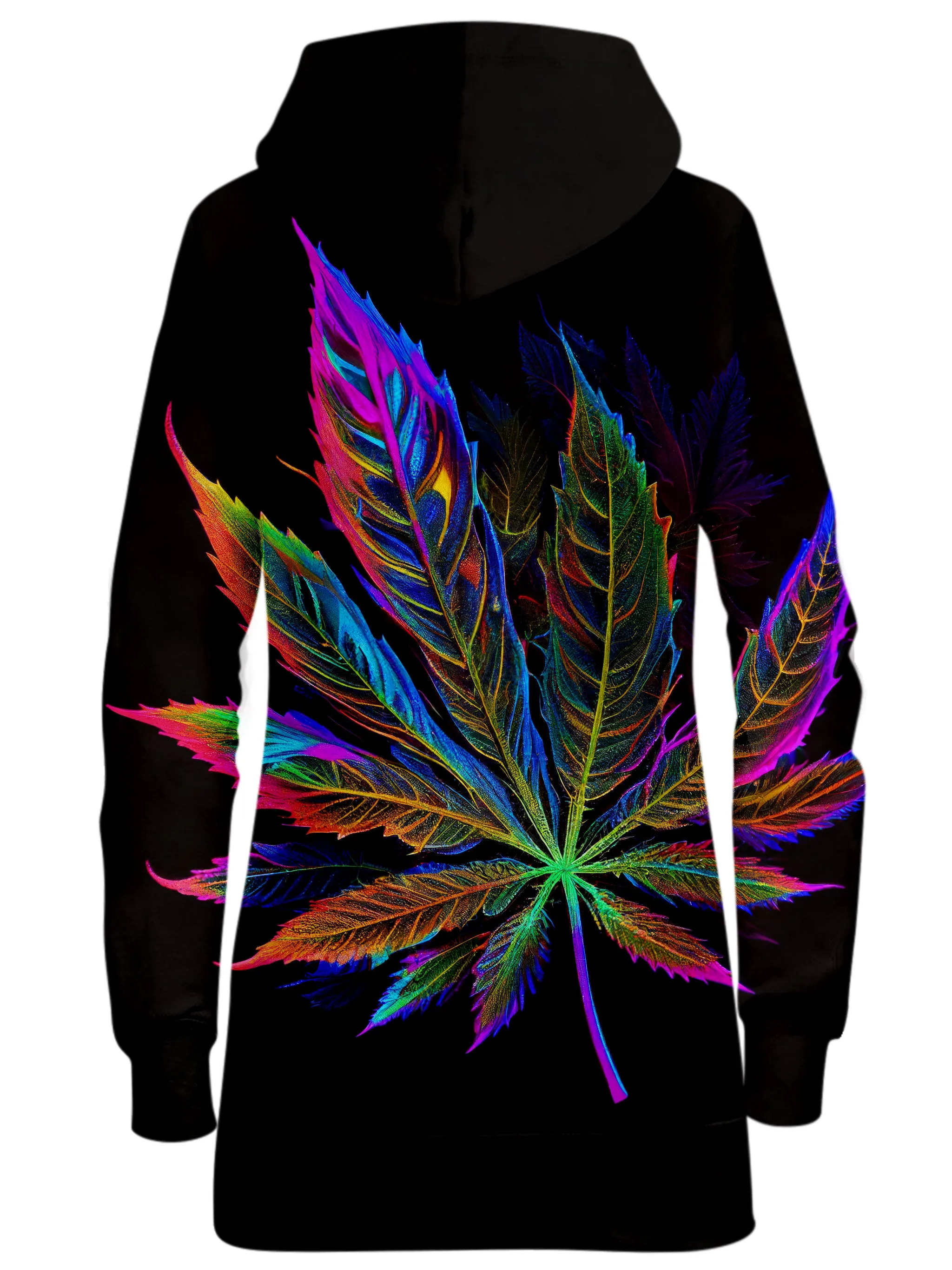 Blacklight Weed Hoodie Dress