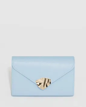 Blue Isidora Envelope Clutch Bag