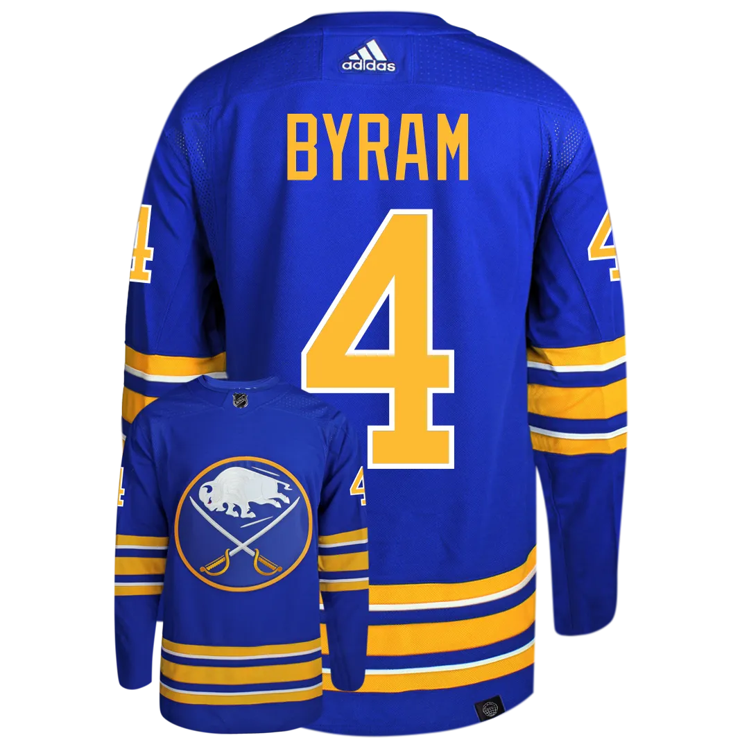 Bowen Byram Buffalo Sabres Adidas Primegreen Authentic NHL Hockey Jersey     