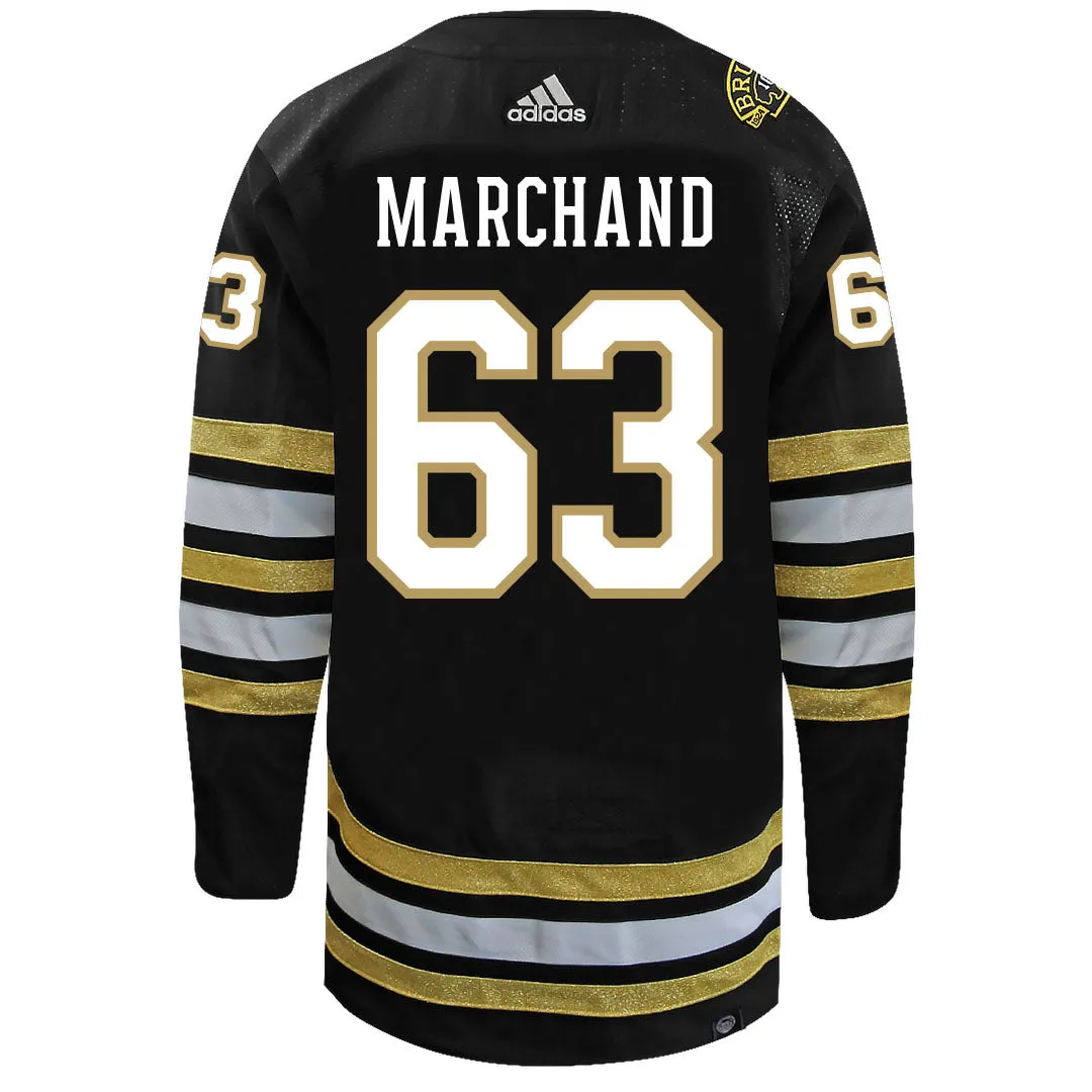 Brad Marchand Boston Bruins Centennial Adidas Primegreen Authentic NHL Hockey Jersey     