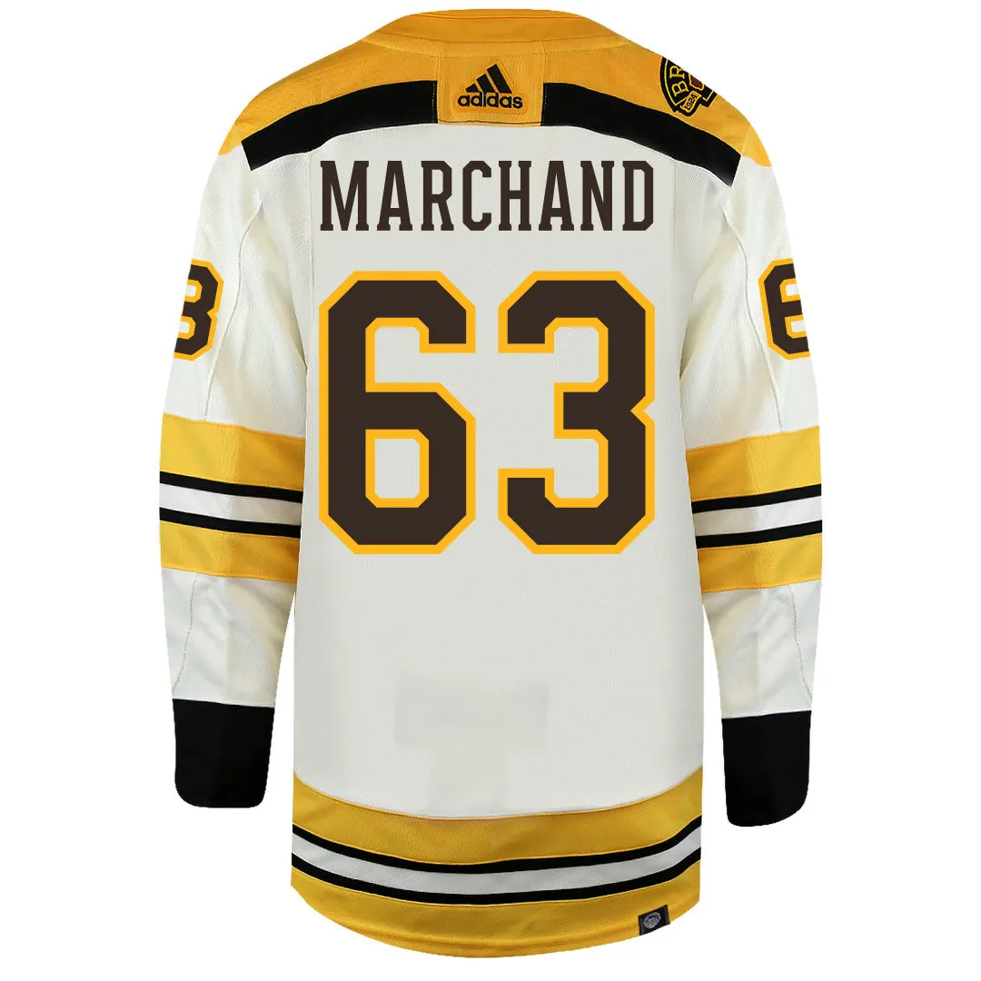 Brad Marchand Boston Bruins Centennial Adidas Primegreen Authentic NHL Hockey Jersey     