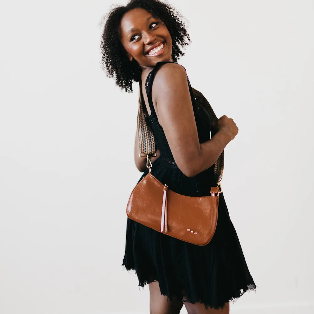 Brynlee Braided Vegan Leather Crossbody & Shoulder Bag