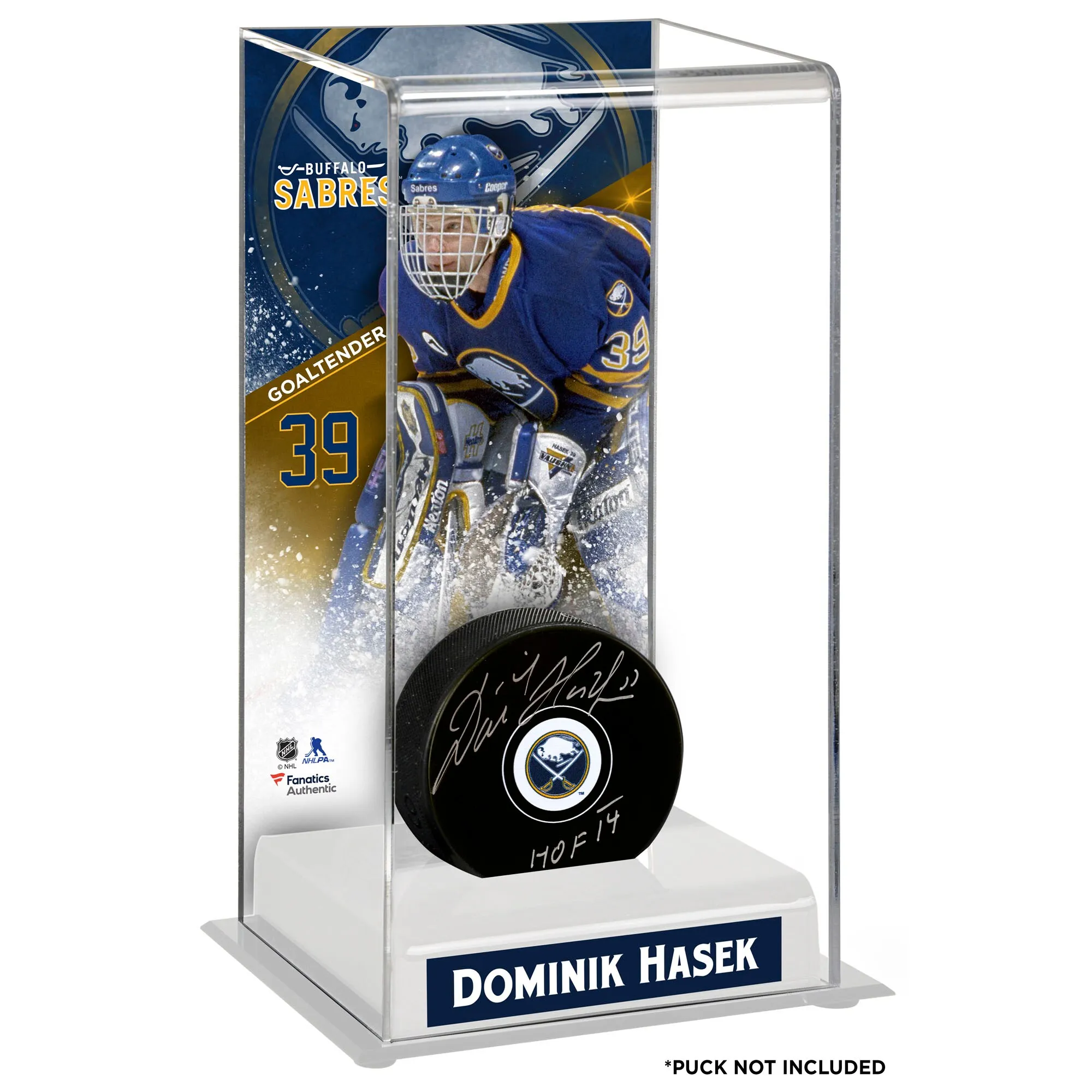 Buffalo Sabres Dominik Hasek Fanatics Authentic Deluxe Tall Hockey Puck Case