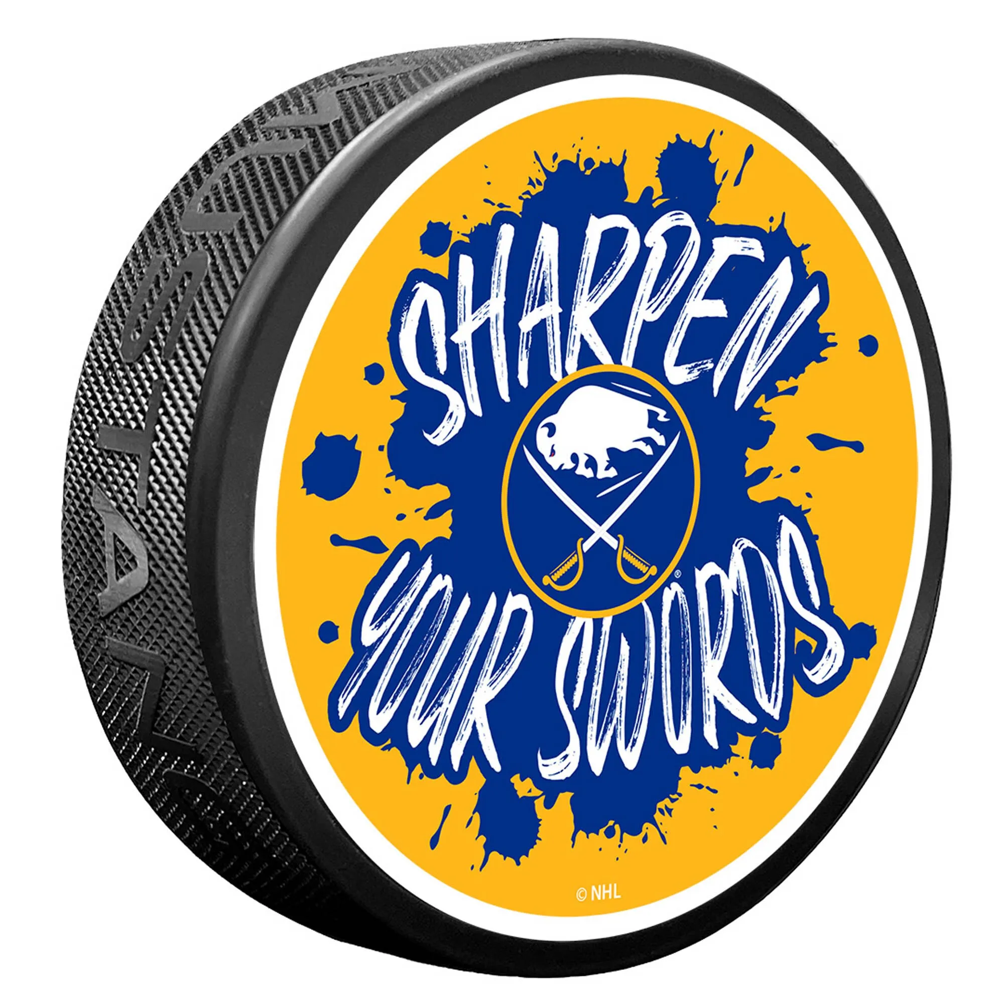 Buffalo Sabres Slogan Hockey Puck