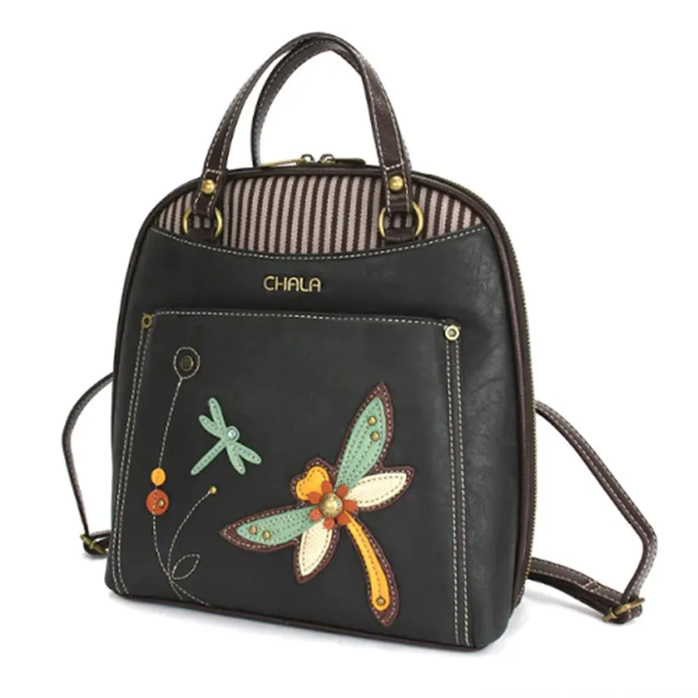 CHALA CONVERTIBLE BACKPACK BLACK DRAGONFLY