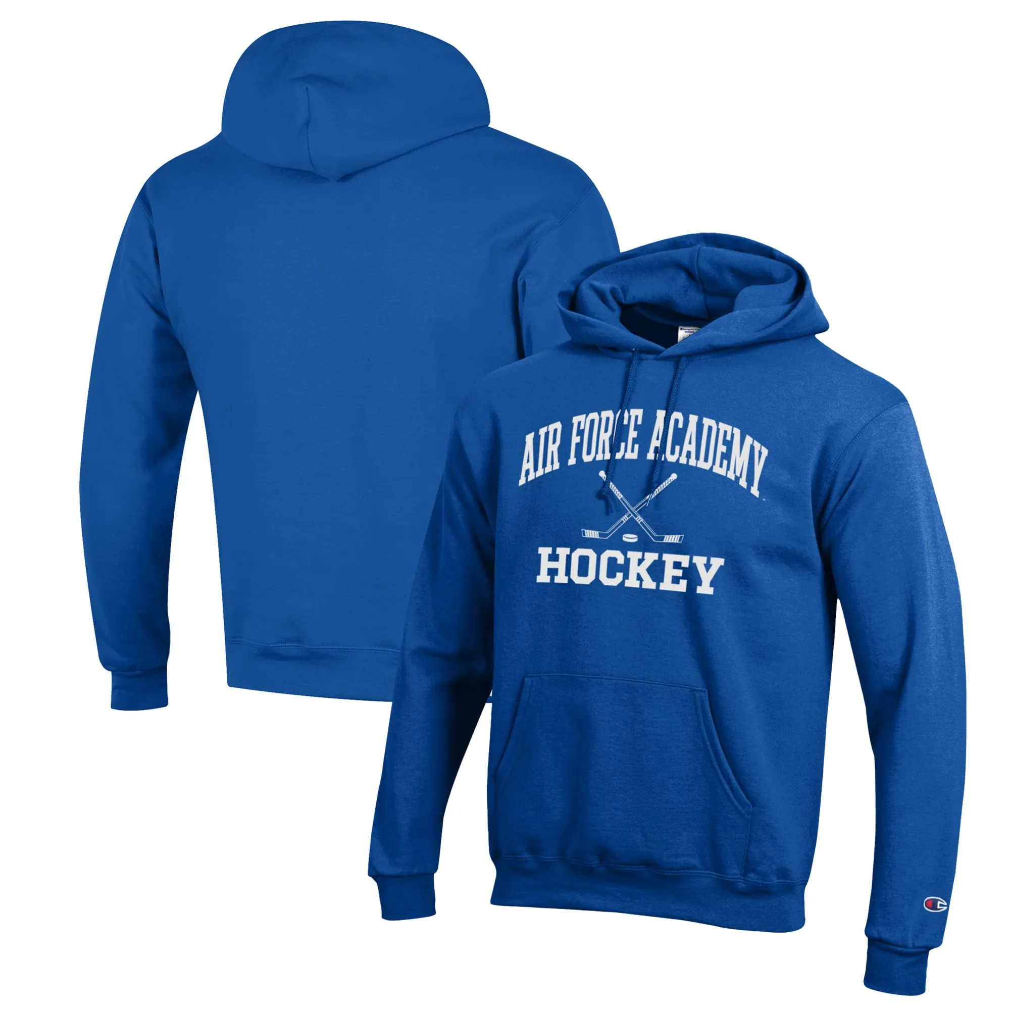 Champion Air Force Falcons Royal Hockey Icon Powerblend Pullover Hoodie