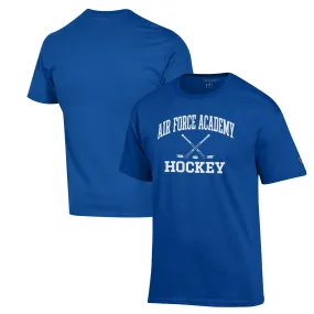 Champion Air Force Falcons Royal Hockey Icon Powerblend T-Shirt