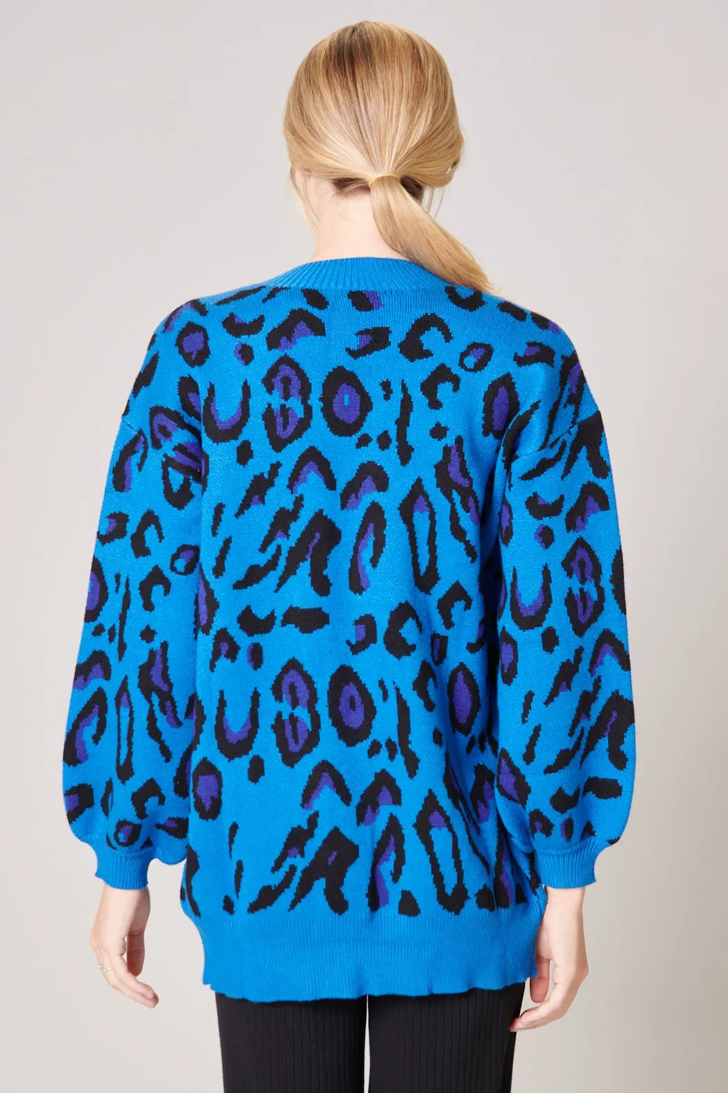 Charmed Blue Leopard Cardigan