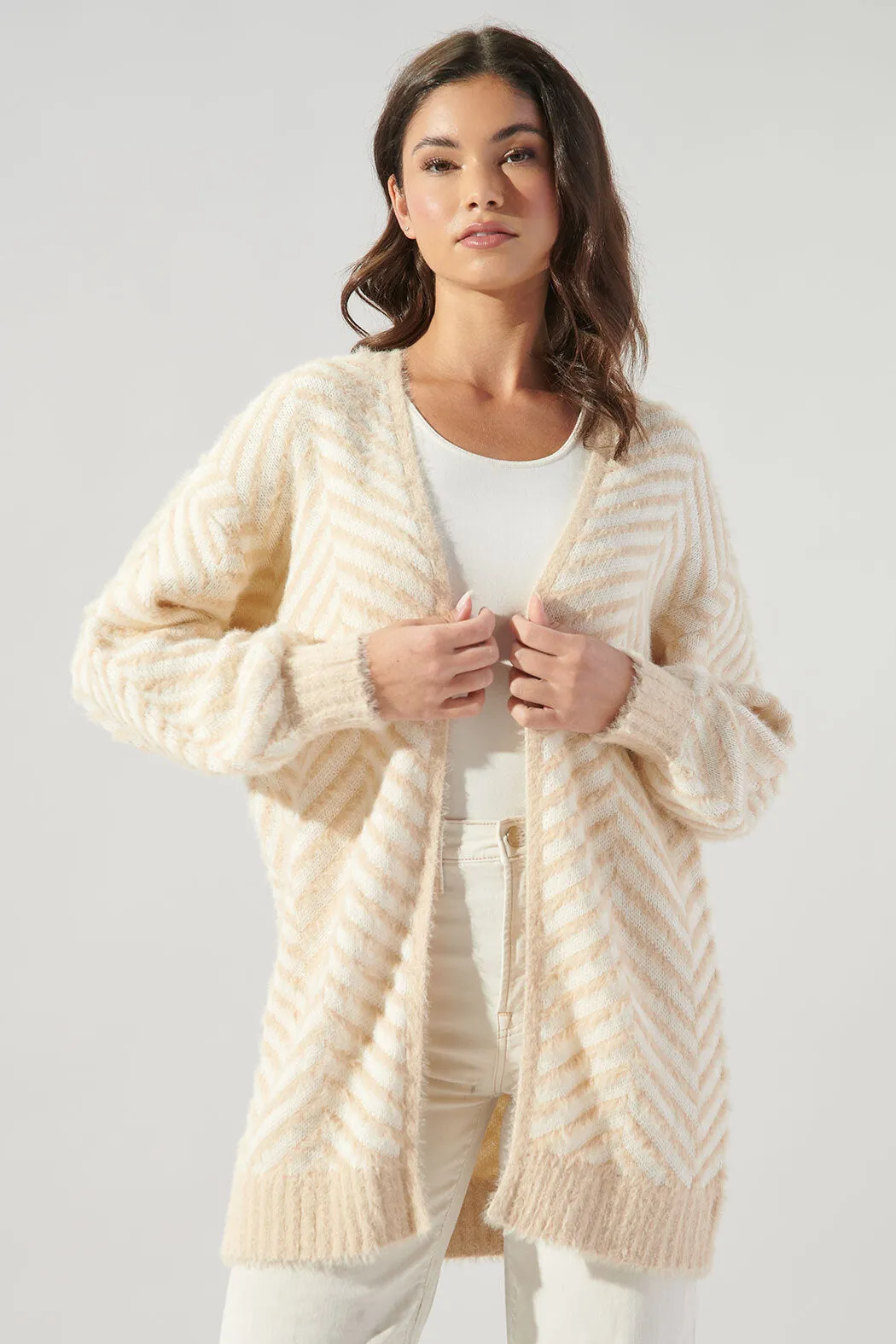 Cheshire Chevron Eyelash Cardigan