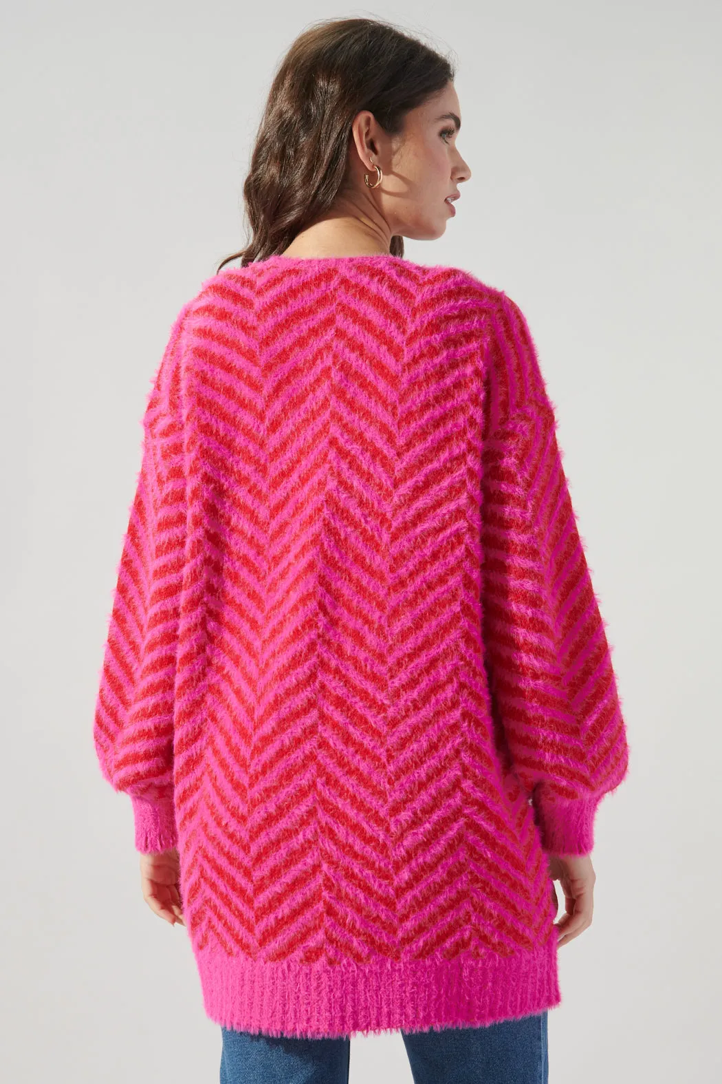 Cheshire Chevron Eyelash Cardigan