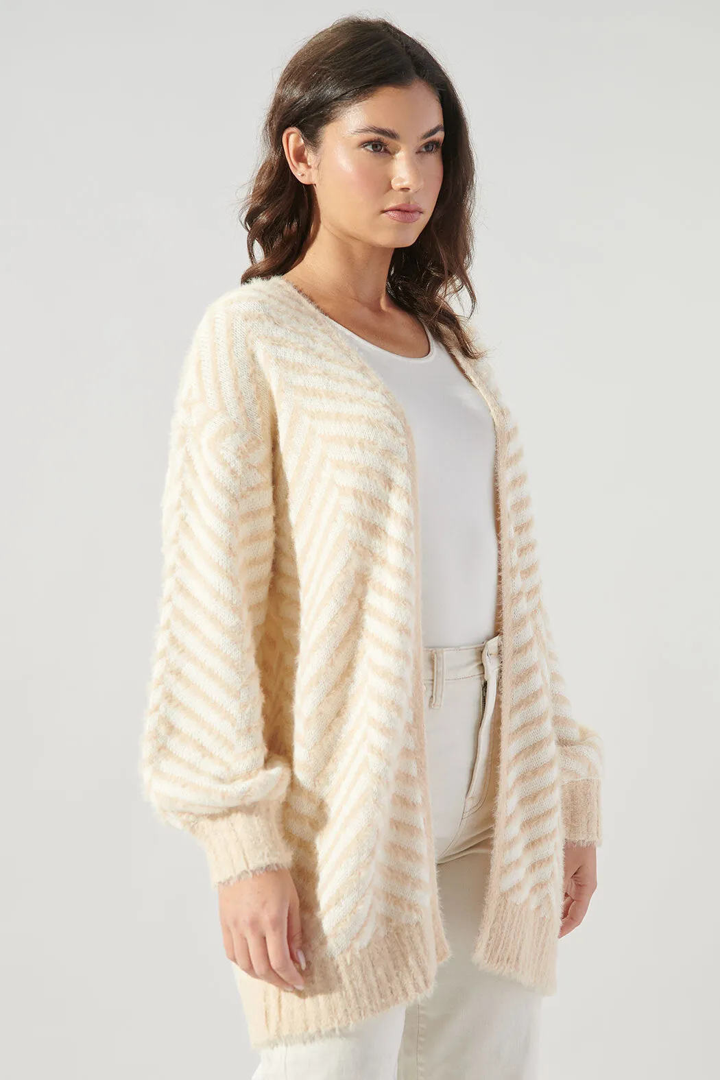 Cheshire Chevron Eyelash Cardigan